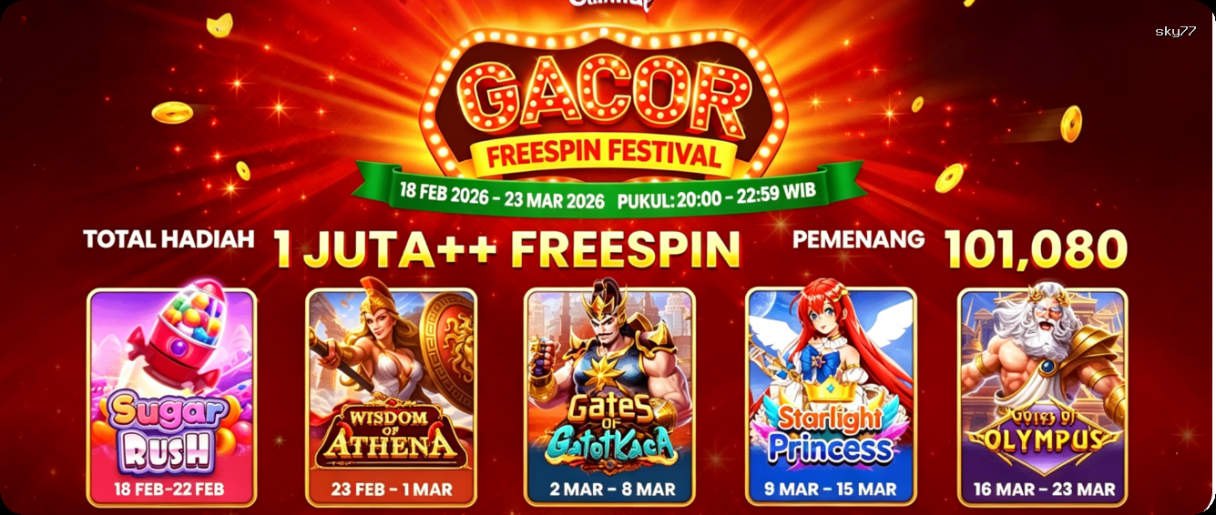 Login sky77 Sekarang Bonus Melimpah